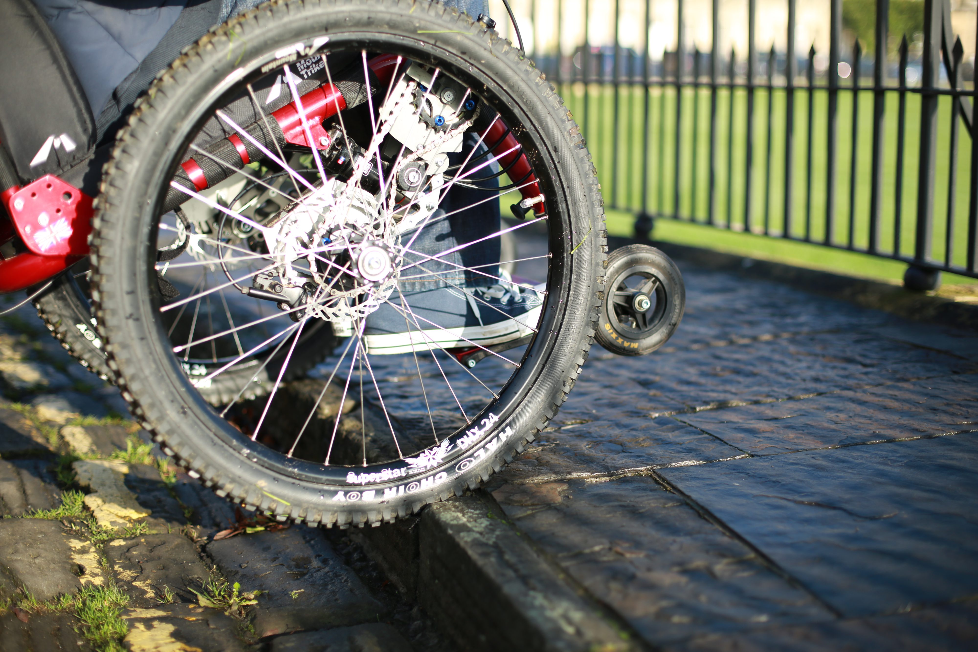 Mountain Trike tyres are very similar to a mountain bike Mountain Trike tyres are very similar to a mountain bike