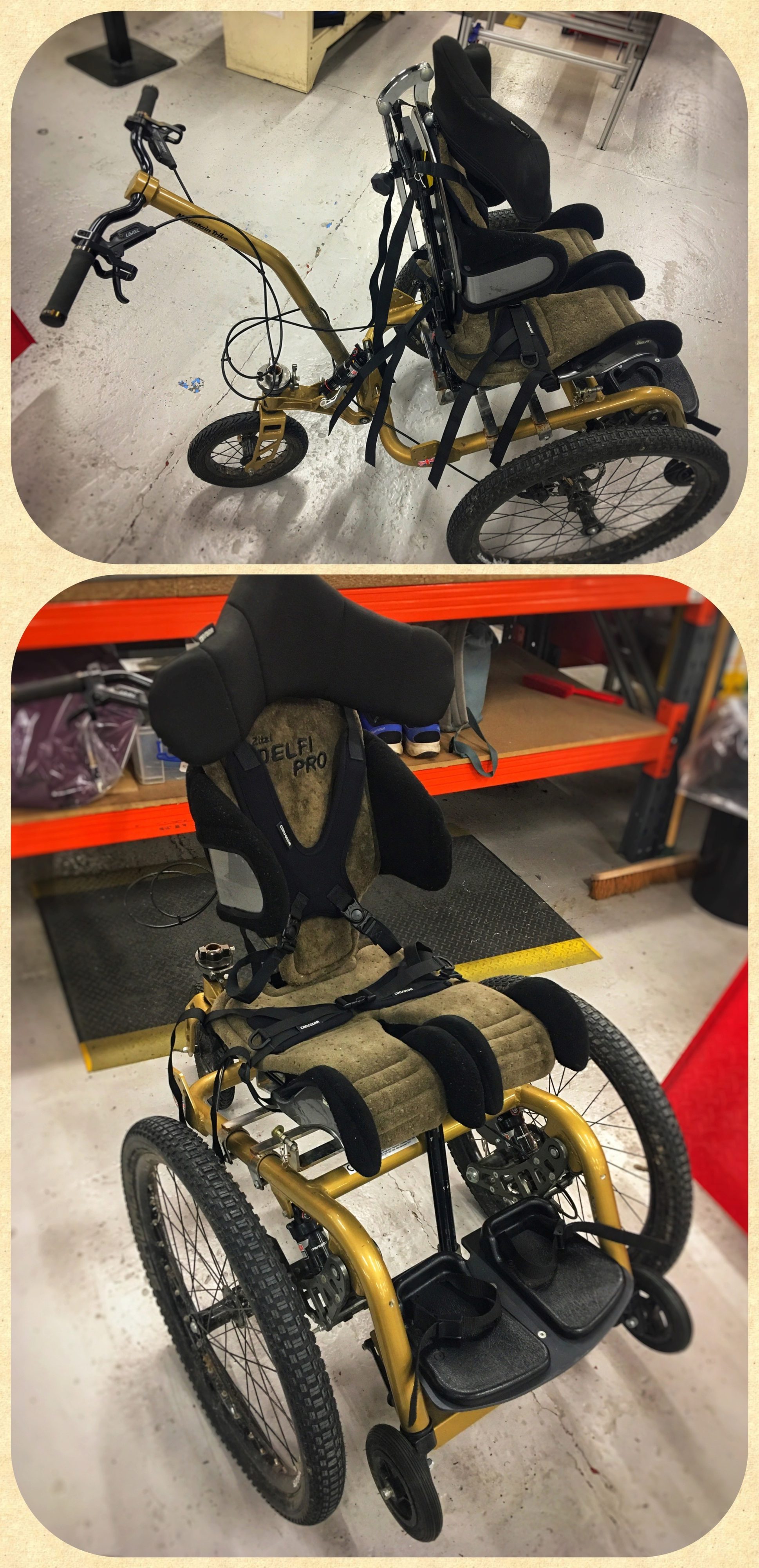 Consolor Seating on MT Push all terrain wheelchair Consolor Seating on MT Push all terrain wheelchair