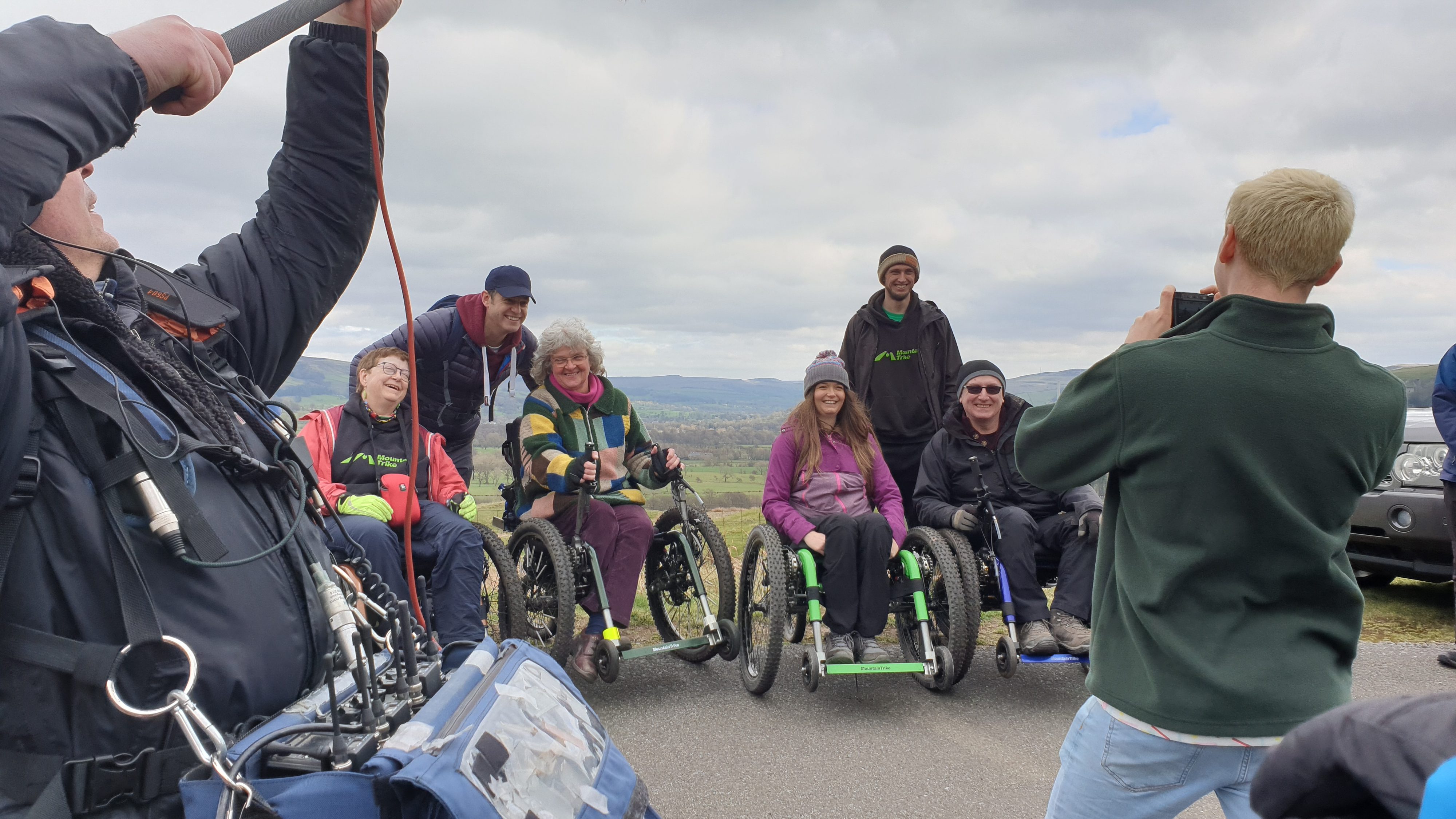 Mountain Trike customers at the Peak District Countryfile filming Mountain Trike customers at the Peak District Countryfile filming