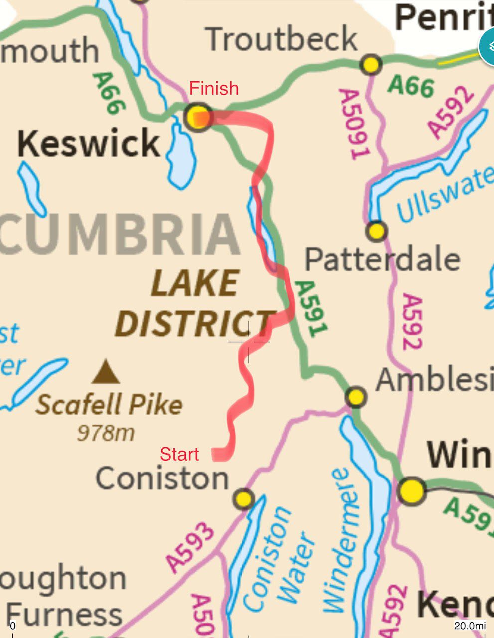 Old Packhorse Way, Lake District Old Packhorse Way, Lake District